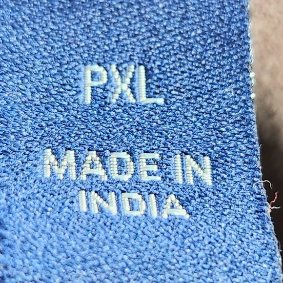 Gloria Vanderbilt Gizella Brown Floral Print & Flat Studs Long Sleeve Top Sz PXL - Picture 7 of 11